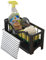 GOOPOOL Organizador de Fregadero, Organizador Cocina, Porta Esponja, Soporte para Esponja con Bandeja Autodrenante, Cocina Organizador de Lavado, Cocina para Almacenamiento Cocina y el Baño, Negro