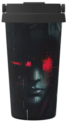 Hacker Era Print Home Carry Isolierter Kaffeebecher Edelstahl Reisebecher für Erwachsene