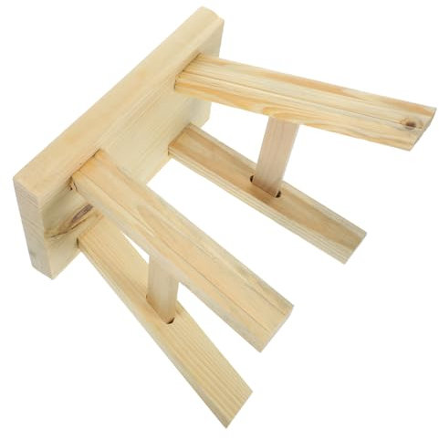 PartyKindom Holz Tritthocker Für Junge Mädchen Stabiler Fußhocker Aus Holzmaterial Langlebig Und rutschfest Für Haushalt Und Wohnzimmer