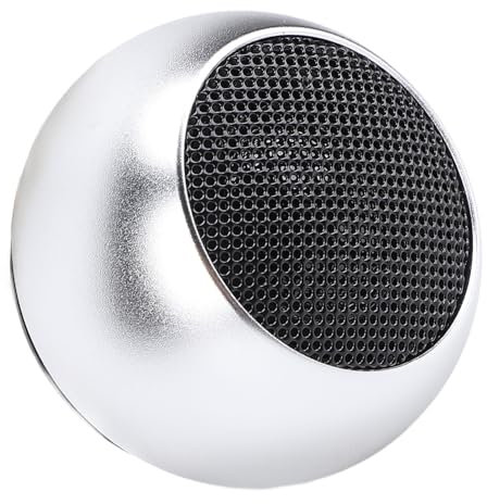 GOWENIC 3in BT Speaker, Mini Portable Bass Radiator with Lanyard Wireless 300mAh Loud Volume Stereo Sound Cute Round Shaped Tiny Speaker for Phone/PC/Tablet for Hiking, Running, Car,