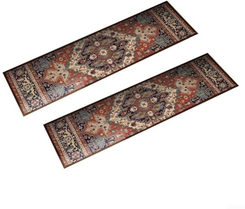 Chic rutschfeste Stufenmatten mit europäischem Muster für Geräuschreduzierung und Sicherheit im Haushalt (D)