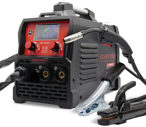 StartPro SPI-310MG Inverter Schweißgerät MIG MAG MMA FLUX IGBT 4-in-1 Schweißmaschine mit Zubehör, 230V, für Metall/Stahl, Profi & Heimwerker