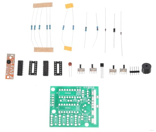 VICASKY Lötübungsmaterial Selbstgemacht Satz mit Kupferkaschierter Leiterplatte und 16 Analogen Klängen Inklusive USB Datenkabel für Bastelprojekte und Schweißübungen