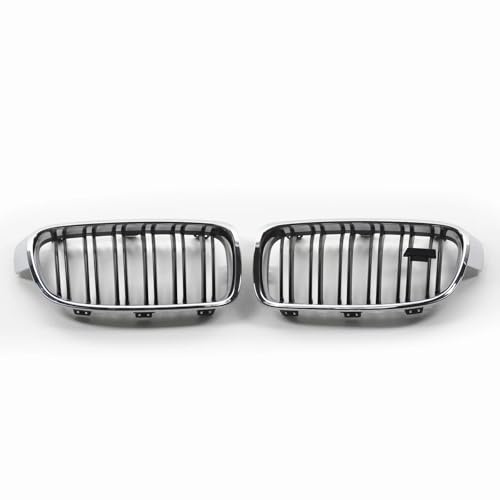 Sport Kühlergrill Nieren kompatibel mit BMW 3er F30 F31 mit limited Chrom Matt Doppelsteg Grill