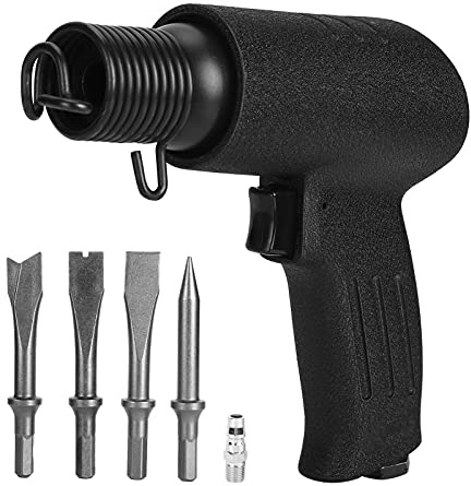 Eujgoov Air Chisel Air Hammer Tool Alloy Steel Chisel 4200bpm Powerful Tool for Brick Walls Carving and Deburring (Japanese Style)