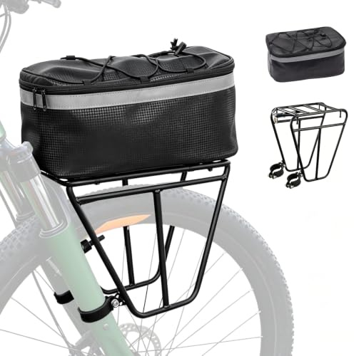 Porte-bagages avant de vélo en acier, porte-bagages universel pour roue avant