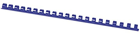 OFFICE PRODUCTS 20241215-01 Plastikbinderücken 100 Stück DIN A4 12mm (95 Seiten) Binderücken Bindungskämme Plastikbindung | Kunststoff | Farbe: Blau