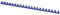 OFFICE PRODUCTS 20241215-01 Plastikbinderücken 100 Stück DIN A4 12mm (95 Seiten) Binderücken Bindungskämme Plastikbindung | Kunststoff | Farbe: Blau