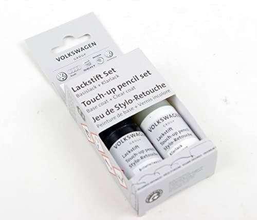 Volkswagen LST0M2D7X Lackstift-Set D7X Platinumgrey-Metallic plus Klarlack 2x9ml