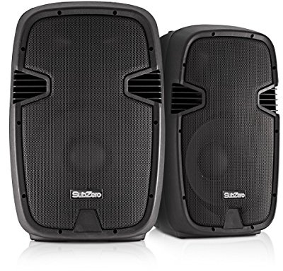 SubZero 500W 12 Speaker System with Digital Media Player | 300W RMS/500W peak output, active and passive speakers included, compact 3-channel mixer, Bluetooth media player