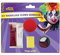 P'TIT Clown - 20600 - Kit de Maquillage Clown Halloween - Adulte - Make-up - Peinture Visage - Faux-Sang - Dentier - Nez Rouge - Lavable - Non Toxique - Déguisement - Cosplay