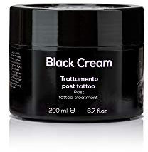 MUST - Schwarze Tattoo-Creme für Pflege und Heilung nach dem Tattoo, beruhigend und feuchtigkeitsspendend, lindert und regeneriert die Haut, hinterlässt keine Flecken, hergestellt in Italien, 200 ml