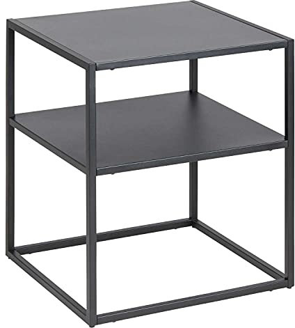 Beistelltisch - Schwarz - Metall - 45 x 40 cm