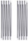 TRIWONDER Zeltstange Ersatz, Alu Tarp Stangen Camping Zubehör mit Zeltstange Reparatur Set (496cm)