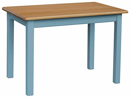 k koma Blau Küchentisch MASSIV Kiefer Tisch Holz NEU Hersteller Alder (80 x 90)