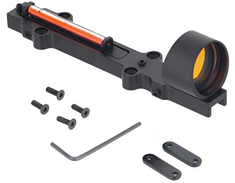 ToopMount 1X28 Rot/Grün Punktvisier Leichtes Zielfernrohr Punktvisier Taktisches Visier Rot/Grün Glasfaser Punktvisier Vollbeschichtetes Punktvisier mit 3 MOA (Red)