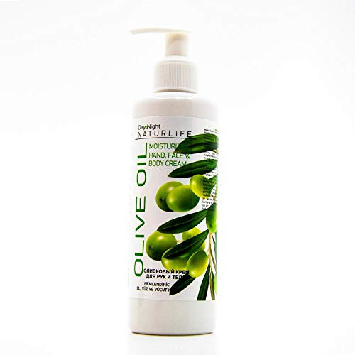 NATURLIFE Olivenöl Feuchtigkeitscreme für Hände Gesicht Körper 250ml