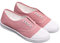 ERLINGO Chaussures en toile pour femme - Légères et confortables - Décontractées - Tendance - En toile - Baskets classiques à lacets - Chaussures de marche plates - Pour femme et fille - Rose - rose,