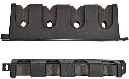 Berkley Horizontaler Rutenständer - Lösung zur Aufbewahrung von Angelruten - für Haus, Garage, Schuppen, zur sicheren Aufbewahrung von Ruten oder Combos, 4 Rod, Schwarz