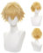 wxypreey Anime Perücke Blonde Kurze Haare Halloween Rollenspiele Perücken + Perückenkappe