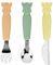 Set de 3 couverts en silicone Pastel Sophie la Girafe
