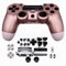 HUAYUWA Boîtier de manette de jeu en plastique (or rose) avec boutons de rechange pour Pro 5.0 JDS-050 JDS-055 JDM-050 JDM-055 (version V2)
