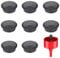 DuDuZui 8PCS Desk Grommet, Black Desk Cable Grommet 80mm Desk Cable Hole Covers Organize Office and Home Table Cable, with Hole Saw (Black, 80 mm)