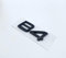 LEARNE Glänzend Schwarz Silber Emblem Typenschild Aufkleber für Volvo Xc40 B3 B4 T3 T4 T5 für VolvoKofferraumdeckel Modelle Aufkleber Autoaufkleber,B4-Black