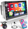 Hikity 2G+64G Android 13 Autoradio Für VW T5 Multivan Transport Golf 4 lbiza 6L Fox Polo Passat MK3 MK4 mit Wireless Carplay Android Auto 7 Zoll Auto Radio mit GPS WiFi FM RDS HI-FI MIC Rückfahrkamera
