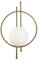 bamyum Champion Wandleuchte Kupferfarbe Metall Glas 15x20 cm, Wandleuchte Innen Kupferfarbe, Wohnzimmer Wandlampe, Wandleuchte Innen Vintage Wandlampe Vintage Wandleuchte Schlafzimmer Wandlampe Metall