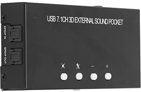 Externer Stereo Sound Adapter für Computer, 7.1 Kanal Soundkarte, Surround Sound, Dual Mikrofoneingang, Externe Stereo Soundkarte für PC