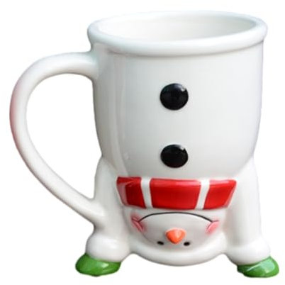 ZONEWD Weihnachtstasse, Lustige Schneemann Weihnachtsbecher Porzellan, Glühweintassen Weihnachten Kaffeetasse, Christmas Mug Für Wasser, Kaffee, Milch, Schokolade