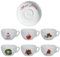 Buon Natale Set 6 Tazzine da Caffè con Piattini in Ceramica Personalizzati con Nomi e Scatola Rossa a Tema Natalizio Idea Regalo Originale Feste Cucina Prima Colazione Mattina Arredo Casa Tavola