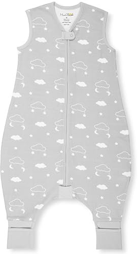Kleinkind Schlafsack mit Füßen, 2,5 TOG Bio-Baumwolle Baby Schlafsack mit Beinen, Baby Wearable Decken für Walker w / 2-Wege-Reißverschluss, Baby Schlafsack für Mädchen & Jungen, 18-36 Monate