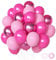 Luftballons Pink Rosa Sipeayan 50 Stück 12 zoll Luftballons Metallic Pink Latex Ballons Fuchsia Magenta Baby Rosa Balloons für Mädchen Frauen Geburtstag Valentinstag Muttertag Hochzeit Babyparty Deko