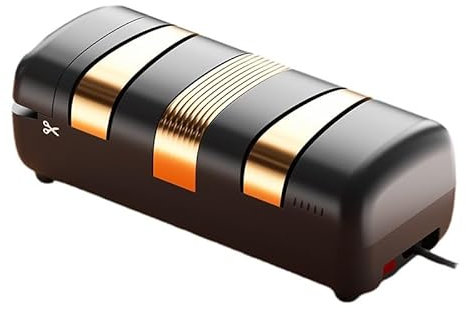 Aiguiseur Couteaux, 4 en 1 Aiguiseur de Couteaux électrique,Affuteur Couteau Professionnel Pour Ciseaux Et Couteaux De Cuisine De DifféRentes Tailles D’AffûTage DiamantéE Ciseaux Aiguiseurs