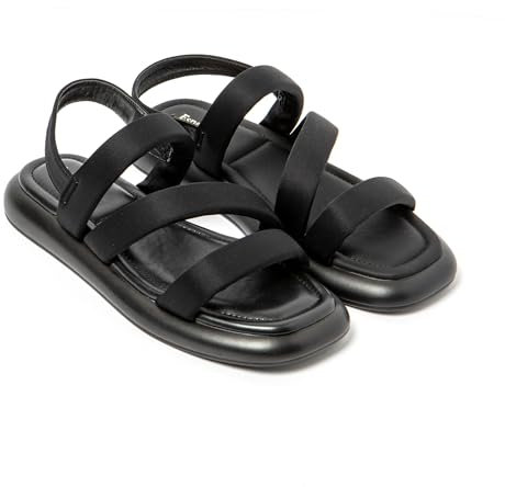 Espargatas Sandales Femme Antidérapantes Confortables Chaussures de Plage/Piscine/urbaines Noir 36 EU