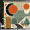 ABAKUHAUS Monstera Rideau de Douche, Formes Géométriques du Milieu du Siècle Style Boho Lignes, Material Resistente al Agua Durable Estampa Digital, 175 cm x 200 cm, Orange Brûlée Kaki Pâle