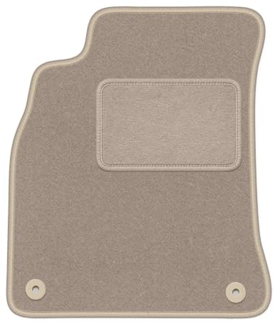 Velours-Fahrermatte passend für Audi A4 B8 2007-2015, Beige, LUX, passgenau | passend für Limousine/Kombi/Avant/Allroad; Velours-Teppich (Polypropylen), ca. 6,5 mm