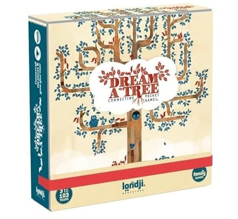 Londji PG002 Dominospiel für Kinder ab 3 Jahren - Tree of Dreams - | Familienspiel, Reisespiel, Taschenspiel