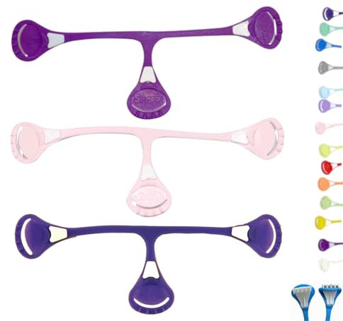 Snappi Windelklammer für Mullwindeln Stoffwindeln | 3er Pack (Violett/Rosa/Dunkellila, 1: bis 18 Monate)