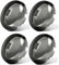 FLYINGWING 4 Stück Smoke Bullet Blinkerglas-Abdeckung, kompatibel mit Harley Davidson Sportster, Softail, Road King, Road Glide, Street Glide, Electra Glide 2000–2024