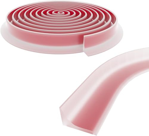 Barrière de Douche Pliable Silicone - Seuil de Douche Barrage D'Eau Autocollante, 100CM Joint Porte Douche Barriere de Douche Anti Débordement pour Baignoire, Coins, Évier(Transparent)
