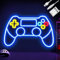 Gamepad Neon Sign, Battery or Usb Powered for Gaming Room Decor, Adjustable Brightness Gamepad Neon Light Gift for Men Boys (16.5 x 11.2 inches)