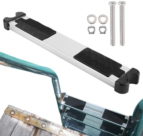 Escalier échelle de piscine – Ascender de piscine, marches de ruisseau surélevées | Marche robuste à pédale de ruisseau en acier inoxydable, accessoire de pédale pour échelles de ruisseau surélevées