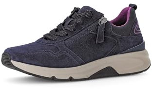 Gabor Damen Low-Top Sneaker, Frauen Halbschuhe,Freizeit,straßenschuhe,Strassenschuhe,Sportschuhe,Freizeitschuhe,Turnschuhe,Marine,40 EU / 6.5 UK