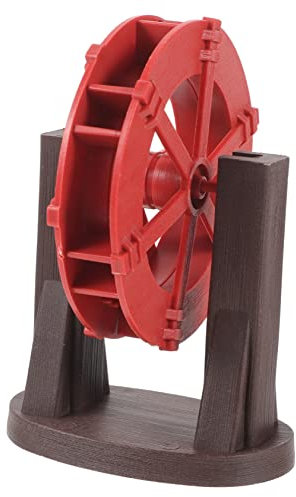 MOBUTOFU Wasserrad-landschaftsgestaltung Miniaturen Räder Für Hochdruckreiniger Brunnendekor Schreibtischbrunnen Für Den Innenbereich Ersatzräder Für Brunnen Japanisches Plastik Rot