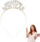 Ymxil Silvester Haarreif, Happy New Year Haarreif, Silvester Haarschmuck Rhinestone Sterne Partyhüte Weihnachten Glitzernd Haarreif 2025 Silvester Foto Requisiten Neujahr Dekoration Zubehör