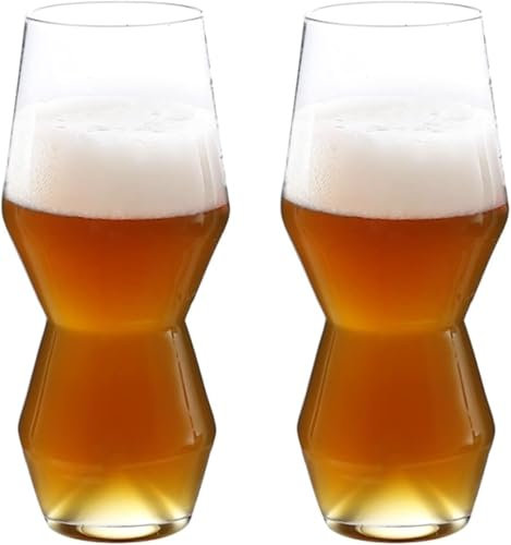 QCKNKMGG Verre à bière personnalisé Chope à bière Verres à bière réutilisables Gobelets à boissons Gobelets adaptés à tous les types d'événements et de célébrations 14 onces 2 pièces chope à bière