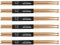 6 Paia Bacchette per Batteria, Bacchette per Batteria Classiche in Legno D'acero, Set di bacchette per batteria con punta ovale in legno, per adulti, bambini e principianti (7A)